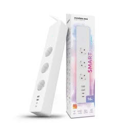   Modee Smart Elosztó (Tuya Wi-Fi) 3 utas 1,5m kábellel 1,5mm2 rézkábel + USB 16A