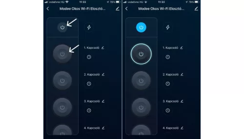 Modee Smart Elosztó (Tuya Wi-Fi) 3 utas 1,5m kábellel 1,5mm2 rézkábel + USB 16A