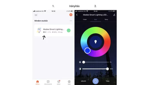 Modee LED Smart (Tuya Wi-Fi) Globe (Gömb) A60 9,4W E27 180° RGB (806 lumen)