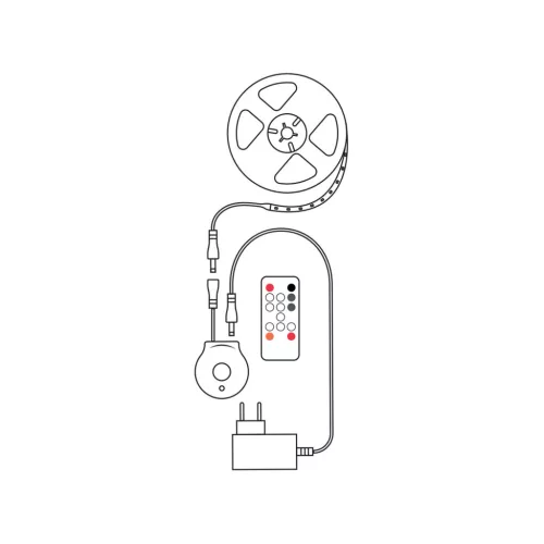 Modee LED Smart (Remote) Szalag 12W IP20 +sensor 2700K (800 lumen) 3M