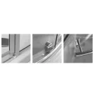 Roltechnik Austin 800 íves zuhanykabin ezüst profil pattern üveg (N0128)