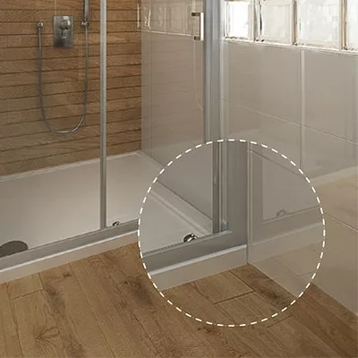 Roltechnik Austin 800 íves zuhanykabin ezüst profil pattern üveg (N0128)