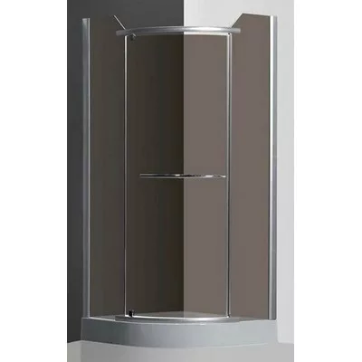 Roltechnik Denver 800 íves zuhanykabin ezüst profil rauch üveg (N0268)