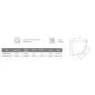 Roltechnik Flower Neo 900 íves zuhanykabin brillant profil flower üveg (N0653)