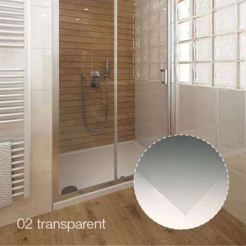 Roltechnik Sundis 80x80 szögletes zuhanykabin brillant profil átlátszó üveg N0778
