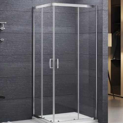 Roltechnik Sundis 80x80 szögletes zuhanykabin brillant profil átlátszó üveg N0778 rajza