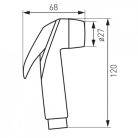 Ferro higiéniai intim zuhanyszett gégecsővel króm N100B