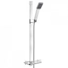 Ferro Quadro 1F zuhanyszett tartóval gégecsővel króm N110 rajza