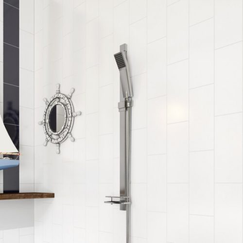 Ferro Quadro 1F zuhanyszett tartóval gégecsővel króm N110