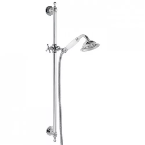 Ferro Retro zuhanyszett rúddal gégecsővel króm N160 rajza