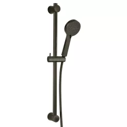   FERRO Rillo csúszórudas zuhanyszett – gun metal, 3 funkciós kézizuhannyal (N365GM)