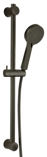 FERRO Rillo csúszórudas zuhanyszett – gun metal, 3 funkciós kézizuhannyal (N365GM)