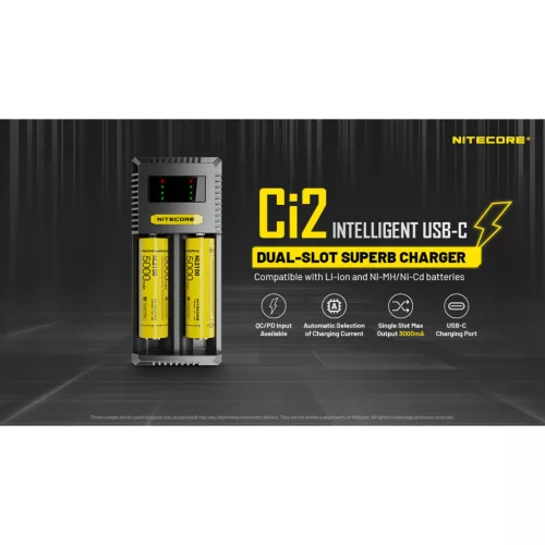 Nitecore Kellék Akkumulátor Töltő CI2