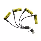 Nitecore Kellék Akkumulátor NH2400 AA 1,5V USB-C (2400 mAh) 4 darabos szett