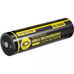   Nitecore Kellék Akkumulátor 18650 NL1826R USB-C tölthető 2600mAh 3,7V B1