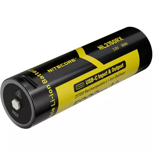 Nitecore Kellék Akkumulátor 21700 NL2150RX USB-C kétirányú 5000mAh 3,6V B1