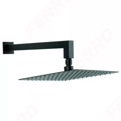   Ferro zuhanykar slimline fejzuhannyal 25x25 cm fekete (NPT14BL)