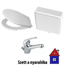   Alcaplast UNI DUAL A93 WC tartály WC ülőkével csapteleppel szettbe (NYAR-SZ)