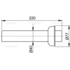 Alcaplast P046 rozettás cső (P046)