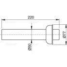 Alcaplast P047 rozettás cső (P047)