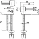 Alcaplast P097 WC zsanér fém (P097)