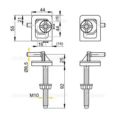 Alcaplast P09 ülőke zsanér műanyag (P09)