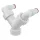 Alcaplast P148Z mosógép szifon dupla csonk fehér (P148Z)