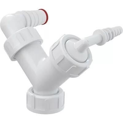 Alcaplast P149Z mosógép szifon dupla csonk fehér (P149Z)