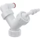 Alcaplast P149Z mosógép szifon dupla csonk fehér (P149Z)