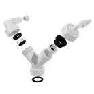 Alcaplast P149Z mosógép szifon dupla csonk fehér (P149Z)
