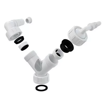 Alcaplast P149Z mosógép szifon dupla csonk fehér (P149Z)