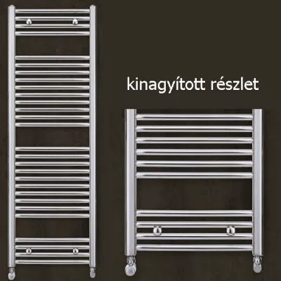 Zehnder törölközőszárítós radiátor íves króm 1200x600 (PBTCZ-120-060)