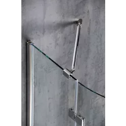 Polysan MODULAR/VITRA LINE sarokmerevítő, króm