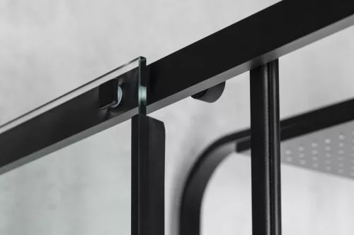 Polysan ALTIS LINE BLACK szögletes zuhanykabin, 1100x900mm, jobbos/balos