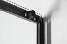 Polysan ALTIS LINE BLACK szögletes zuhanykabin, 1100x900mm, jobbos/balos