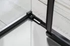 Polysan ALTIS LINE BLACK szögletes zuhanykabin, 1100x900mm, jobbos/balos