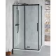 Polysan ALTIS LINE BLACK szögletes zuhanykabin, 1300x800mm, jobbos/balos