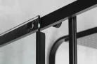 Polysan ALTIS LINE BLACK szögletes zuhanykabin, 1300x800mm, jobbos/balos