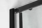 Polysan ALTIS LINE BLACK szögletes zuhanykabin, 1300x900mm, jobbos/balos