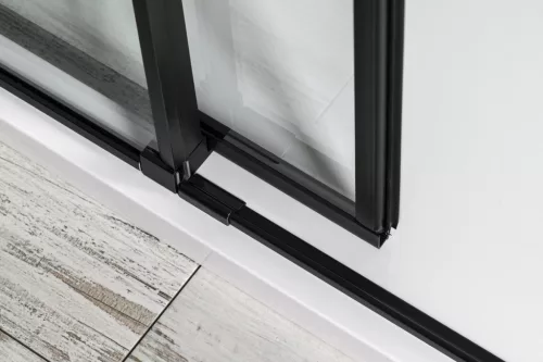 Polysan ALTIS LINE BLACK szögletes zuhanykabin, 1300x900mm, jobbos/balos