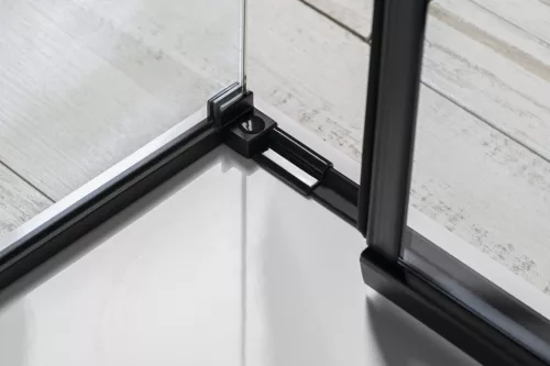 Polysan ALTIS LINE BLACK szögletes zuhanykabin, 1300x900mm, jobbos/balos