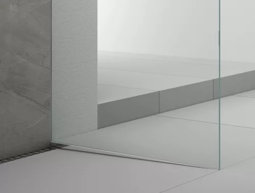 Polysan ARCHITEX LINE beépítési szett padlóhoz, falhoz, plafonhoz, jobbos, 1615x2105mm, polírozott alumínium