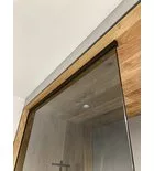 Polysan ARCHITEX LINE rögzítő szett padlóhoz, falhoz, 1615x2600mm, matt fekete