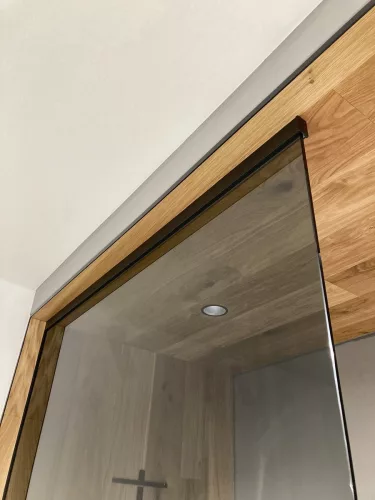 Polysan ARCHITEX LINE rögzítő szett padlóhoz, falhoz, 1615x2600mm, matt fekete