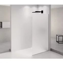 Polysan ARCHITEX BLACK MATT zuhanyfal, 1162mm, matt üveg