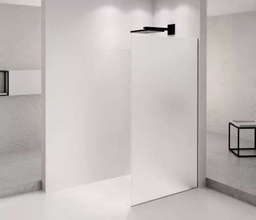 Polysan ARCHITEX BLACK MATT zuhanyfal, 1162mm, matt üveg