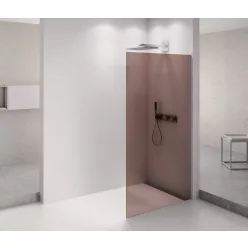 Polysan ARCHITEX CHROM zuhanyfal, 1062mm, barna üveg