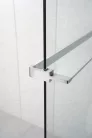 Polysan Walk-in falra szerelhető zuhanypolc törölközőtartóval, 60-140cm, króm