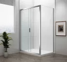 Polysan EASY LINE zuhanyajtó oldalfallal, jobbos/balos, 1100x900mm, transzparent üveg