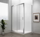 Polysan EASY LINE zuhanyajtó oldalfallal, jobbos/balos, 1200x900mm, transzparent üveg